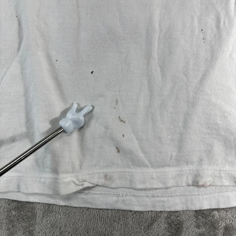 VTG Harley-Davidson T-Shirt Mens XL White Eagle Flag Sauk Prairie WI USA‎ Made